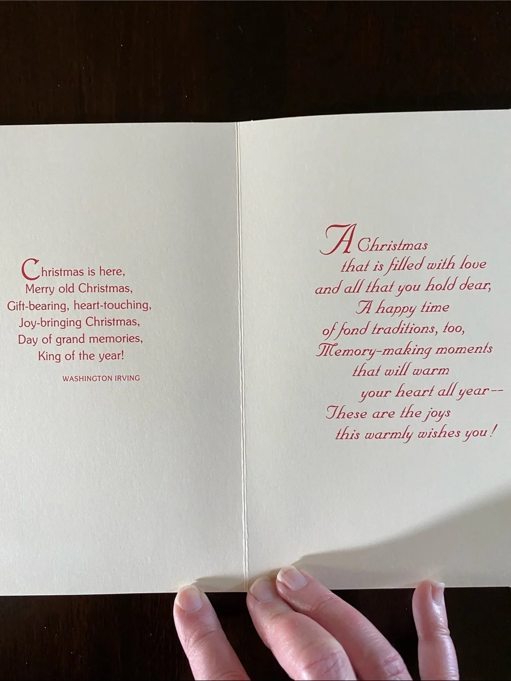 Bundle of 3 Vintage Holiday Cards with Envelopes